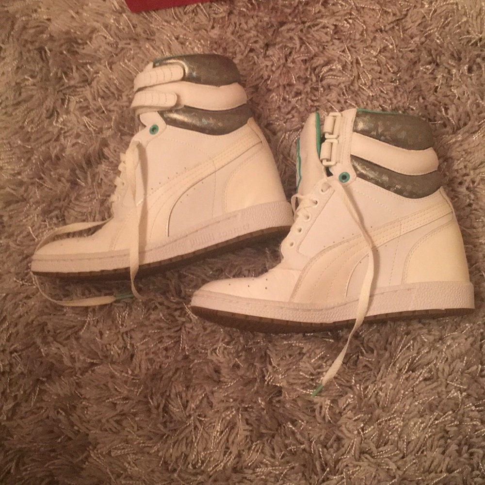 Puma high top wedge sneakers - Picture 6 of 8